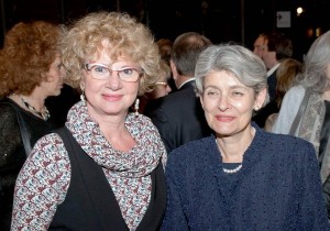 Project manager of the forum - Marlena Bouche and Irina Bokova UNESCO General Director